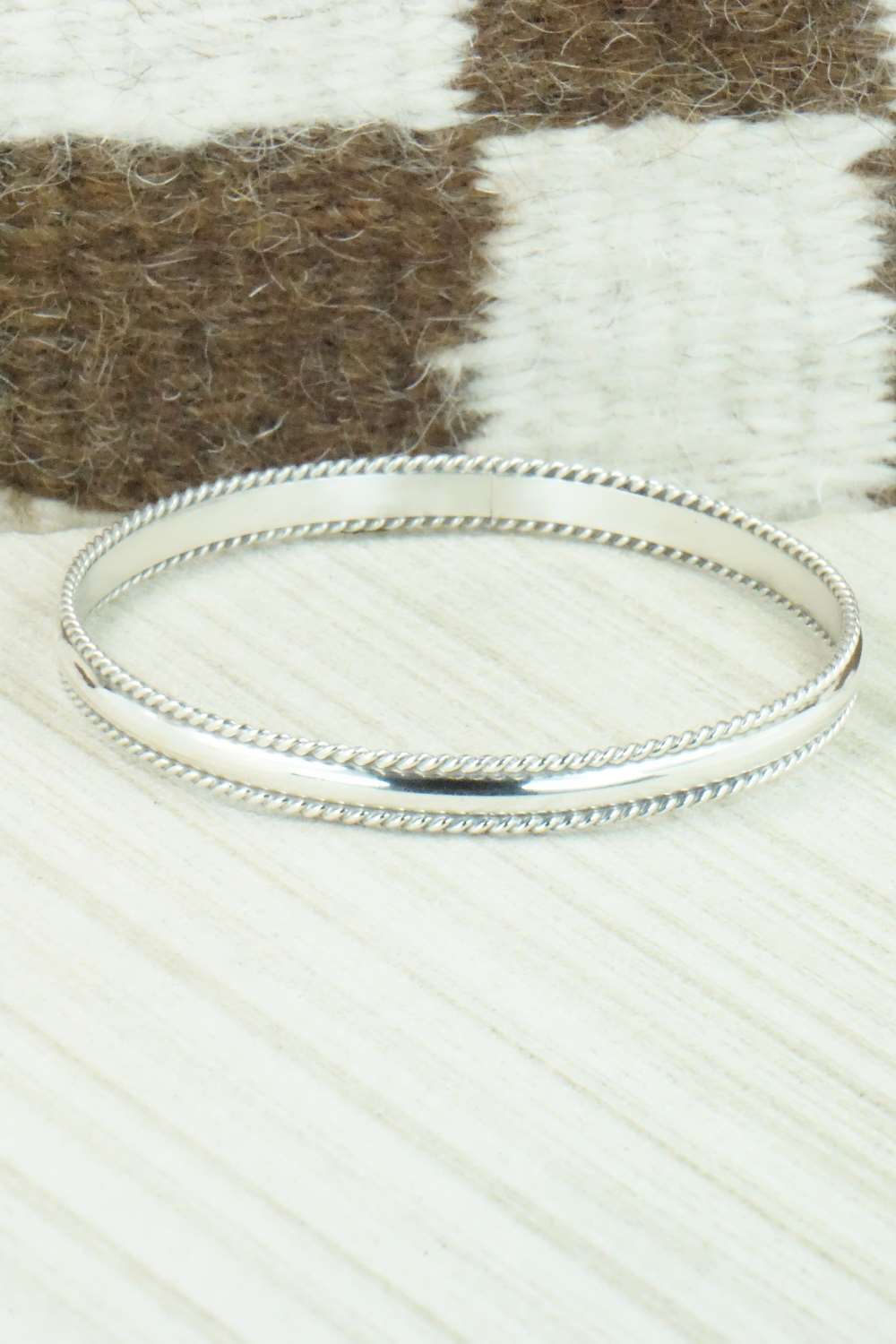 Sterling Silver Bangle - Elaine Tahe