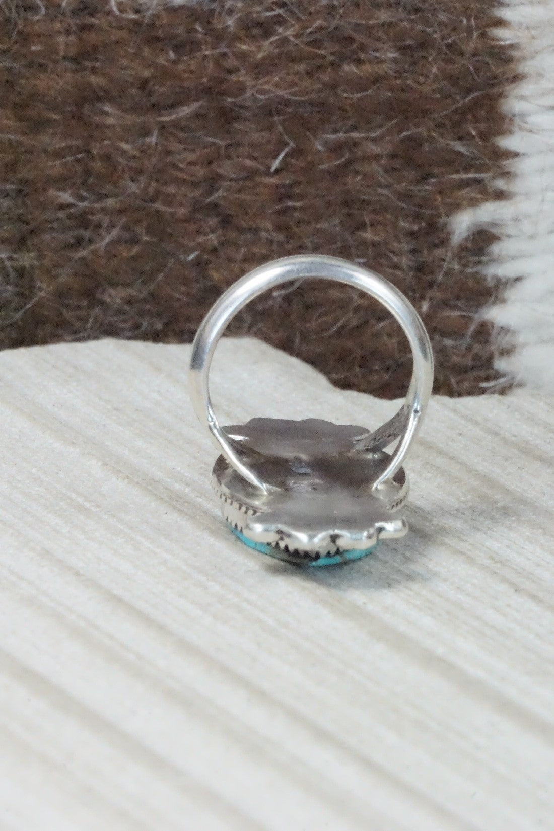 Turquoise & Sterling Silver Ring - Selina Warner - Size 5.75