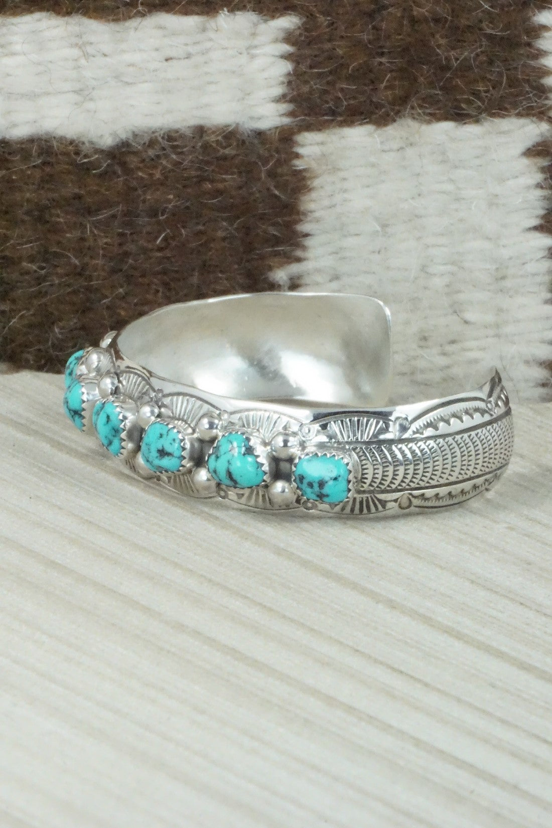 Turquoise & Sterling Silver Bracelet - Grace Silver