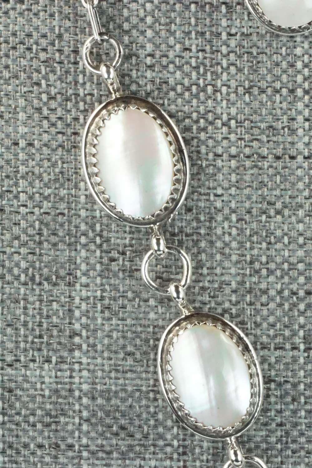 Mother of Pearl & Sterling Silver Necklace and Earrings - Garrison Boyd