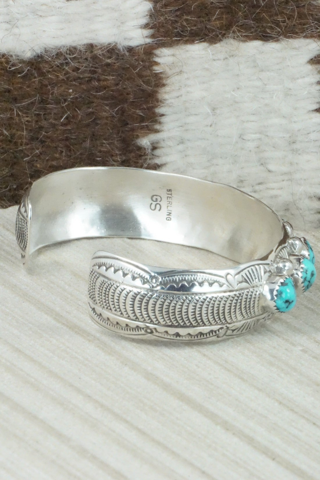Turquoise & Sterling Silver Bracelet - Grace Silver