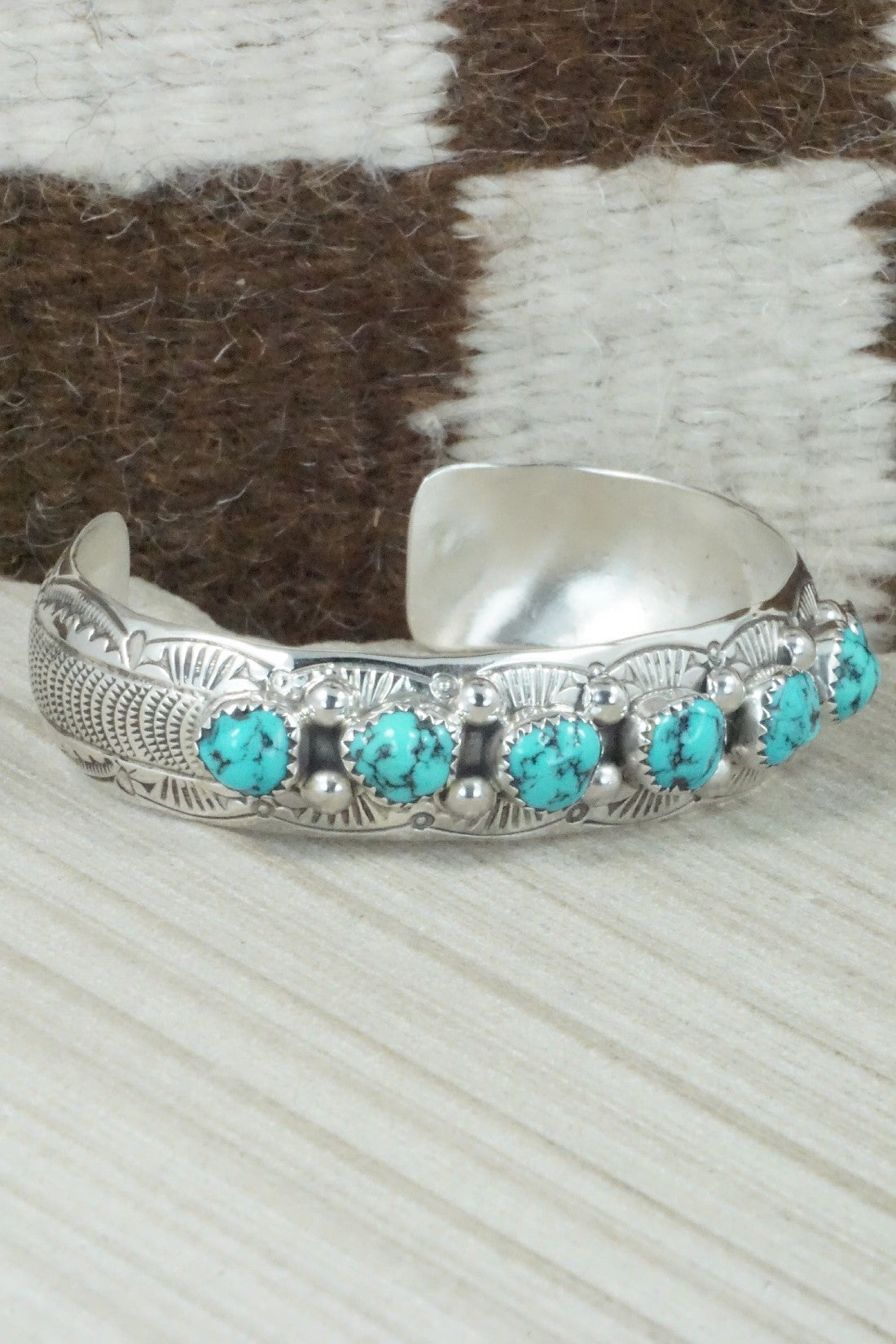 Turquoise & Sterling Silver Bracelet - Grace Silver