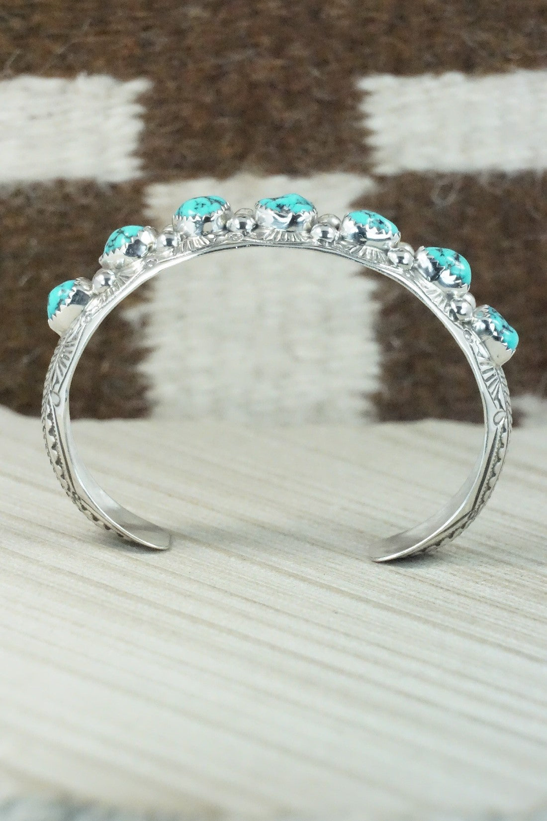 Turquoise & Sterling Silver Bracelet - Grace Silver