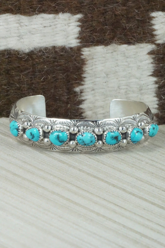 Turquoise & Sterling Silver Bracelet - Grace Silver