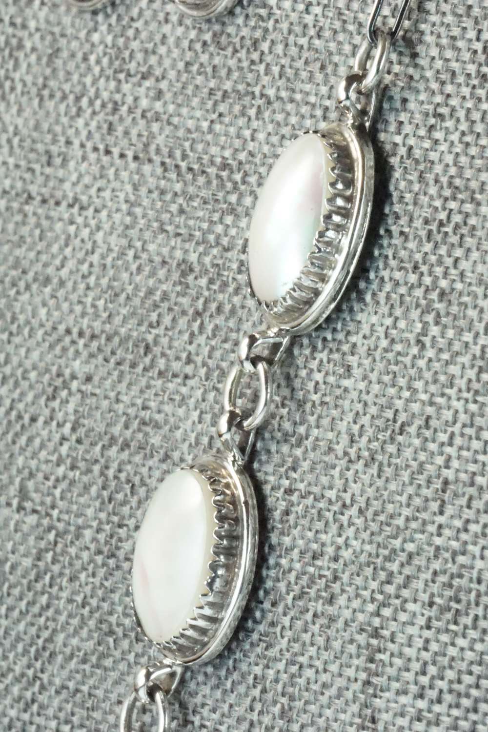 Mother of Pearl & Sterling Silver Necklace and Earrings - Garrison Boyd