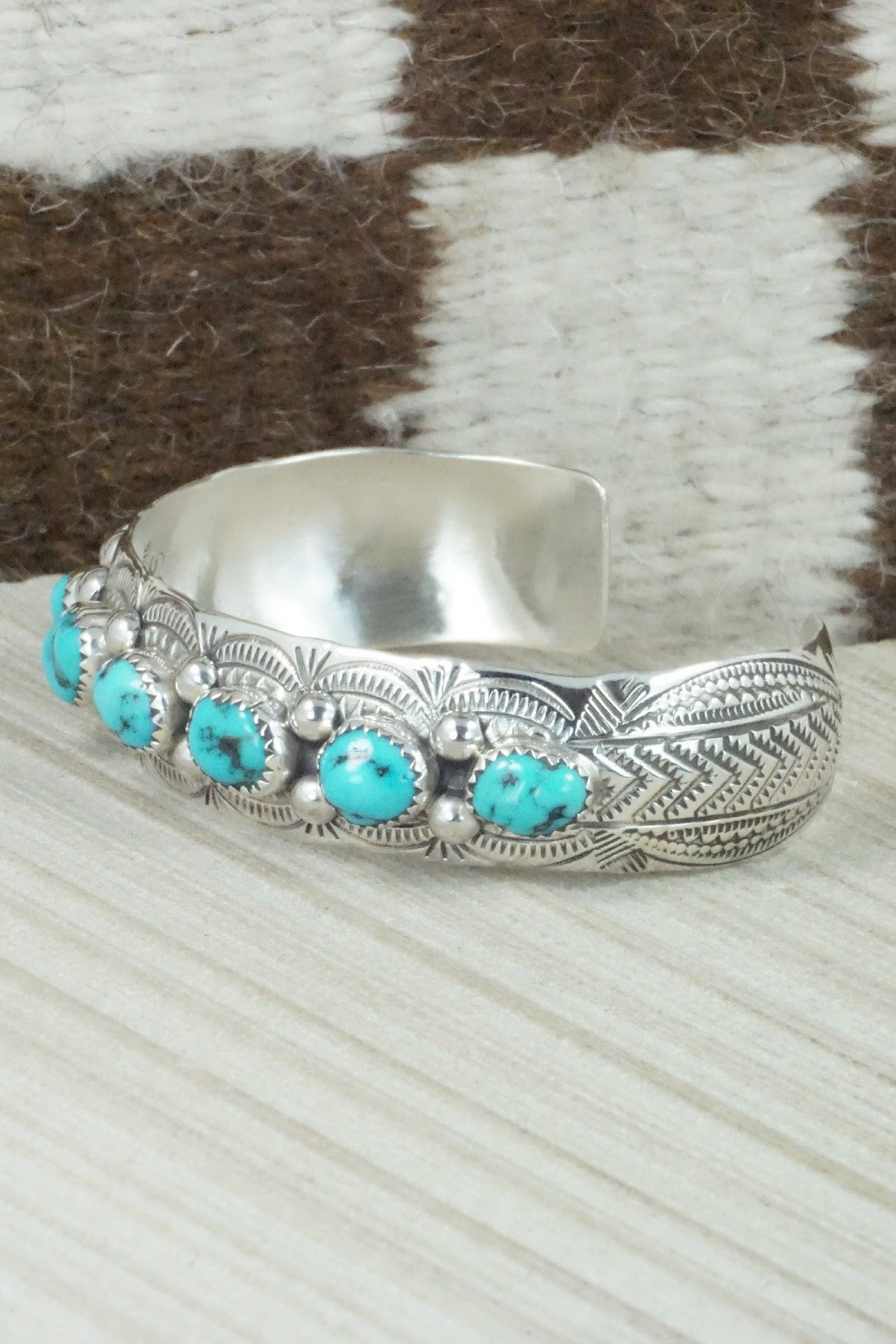 Turquoise & Sterling Silver Bracelet - Grace Silver