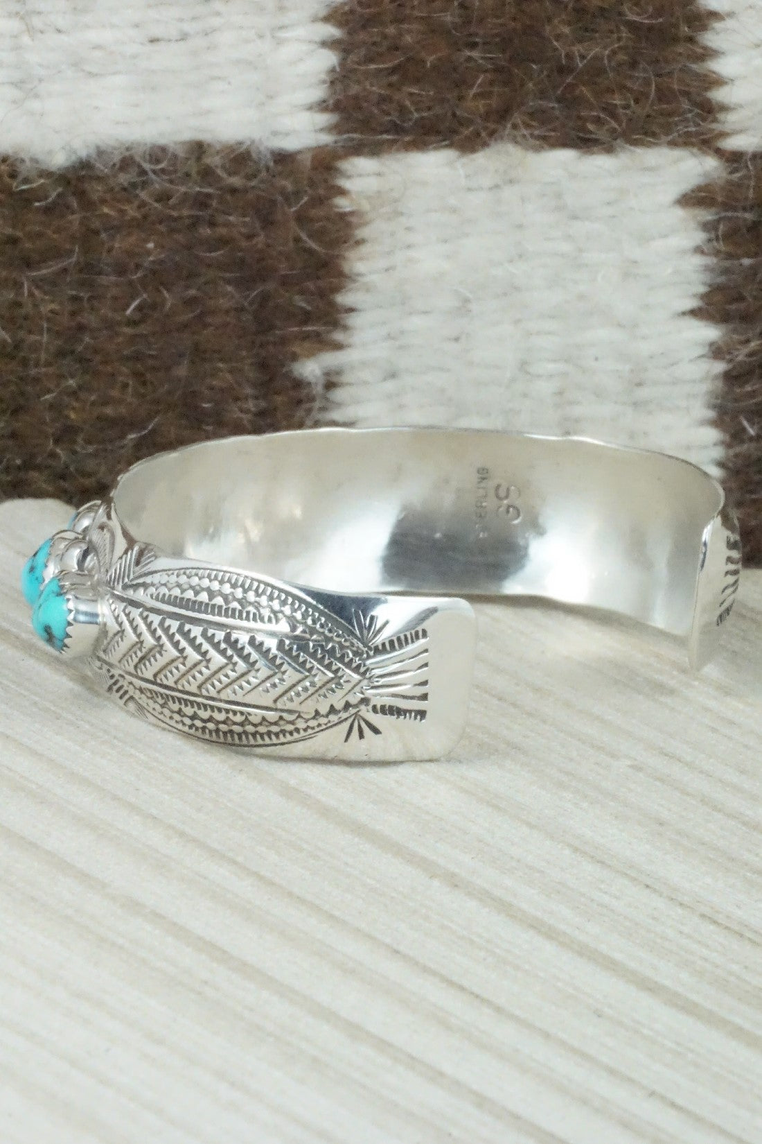 Turquoise & Sterling Silver Bracelet - Grace Silver