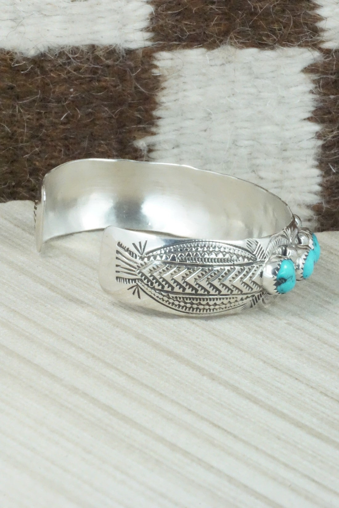 Turquoise & Sterling Silver Bracelet - Grace Silver