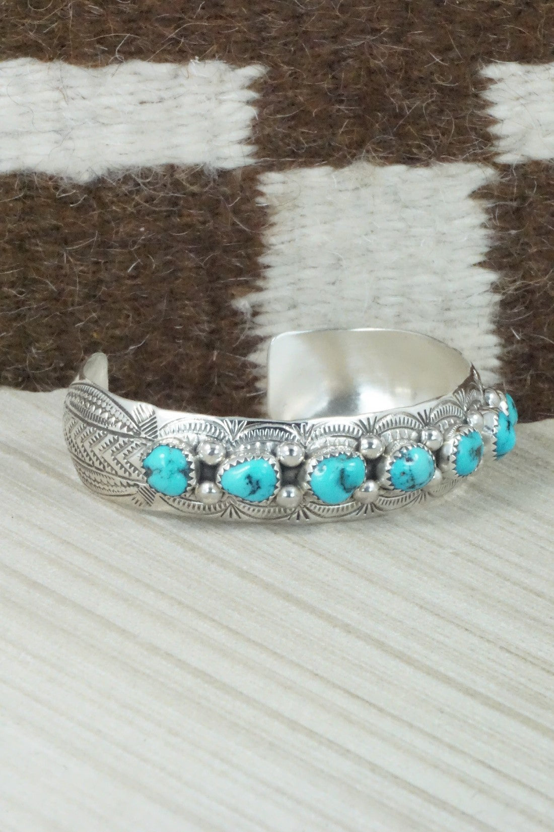Turquoise & Sterling Silver Bracelet - Grace Silver