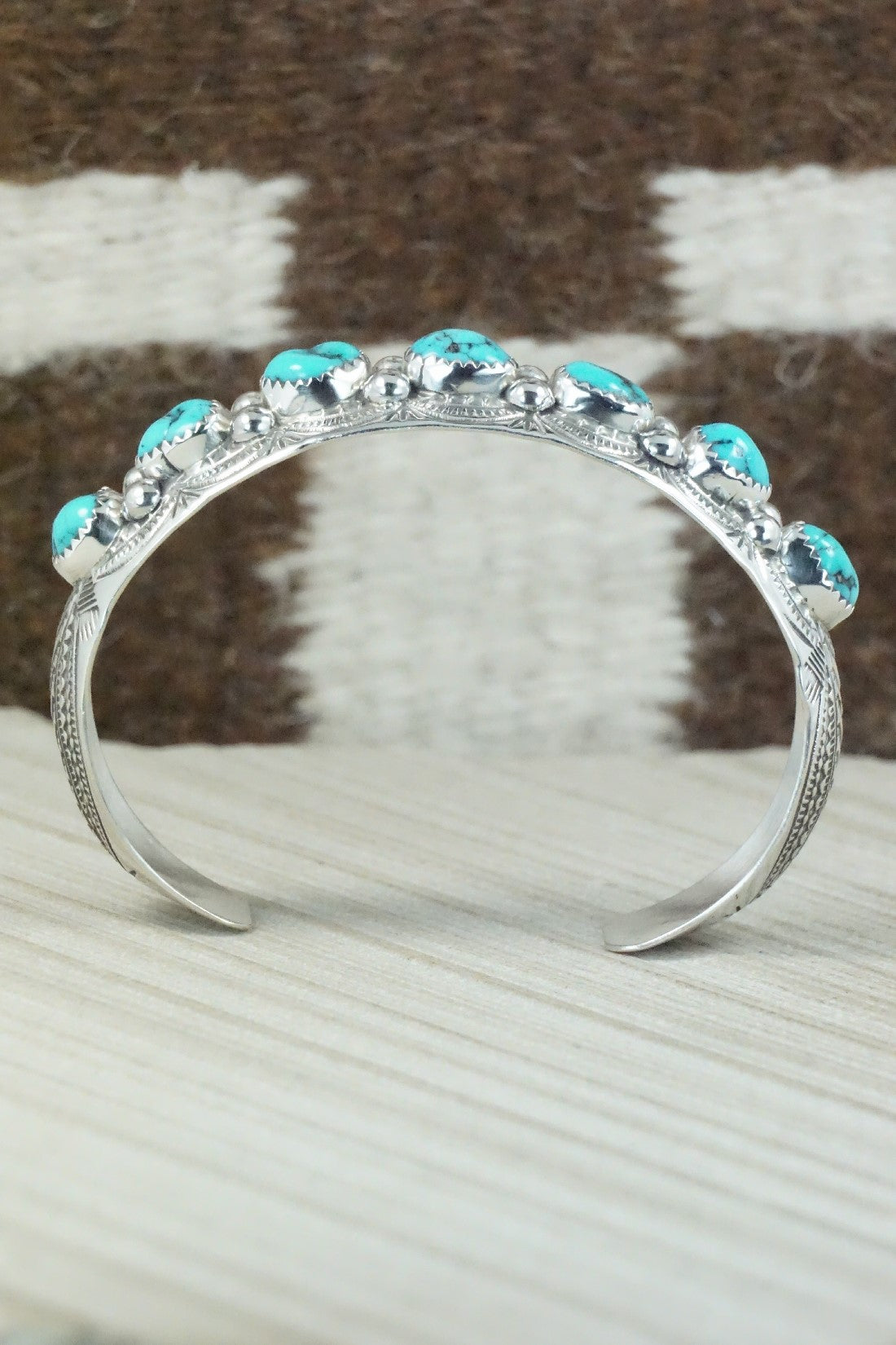 Turquoise & Sterling Silver Bracelet - Grace Silver