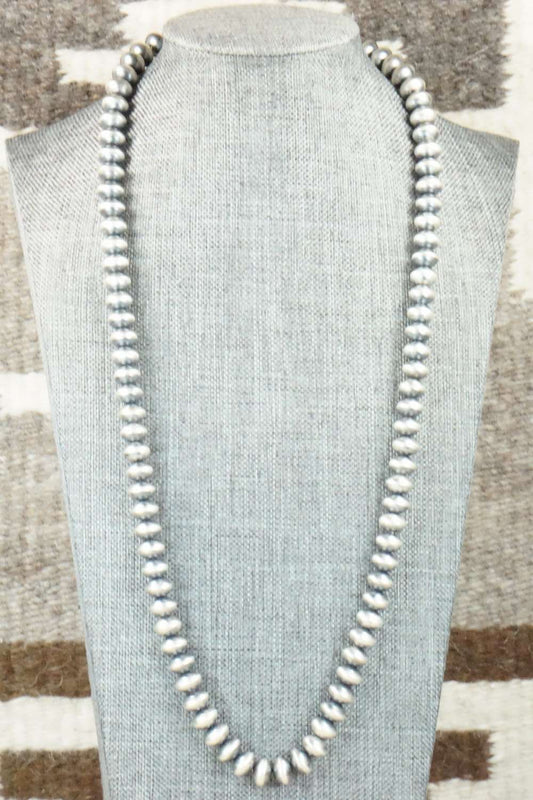Sterling Silver Navajo Pearl Necklace - Jan Mariano
