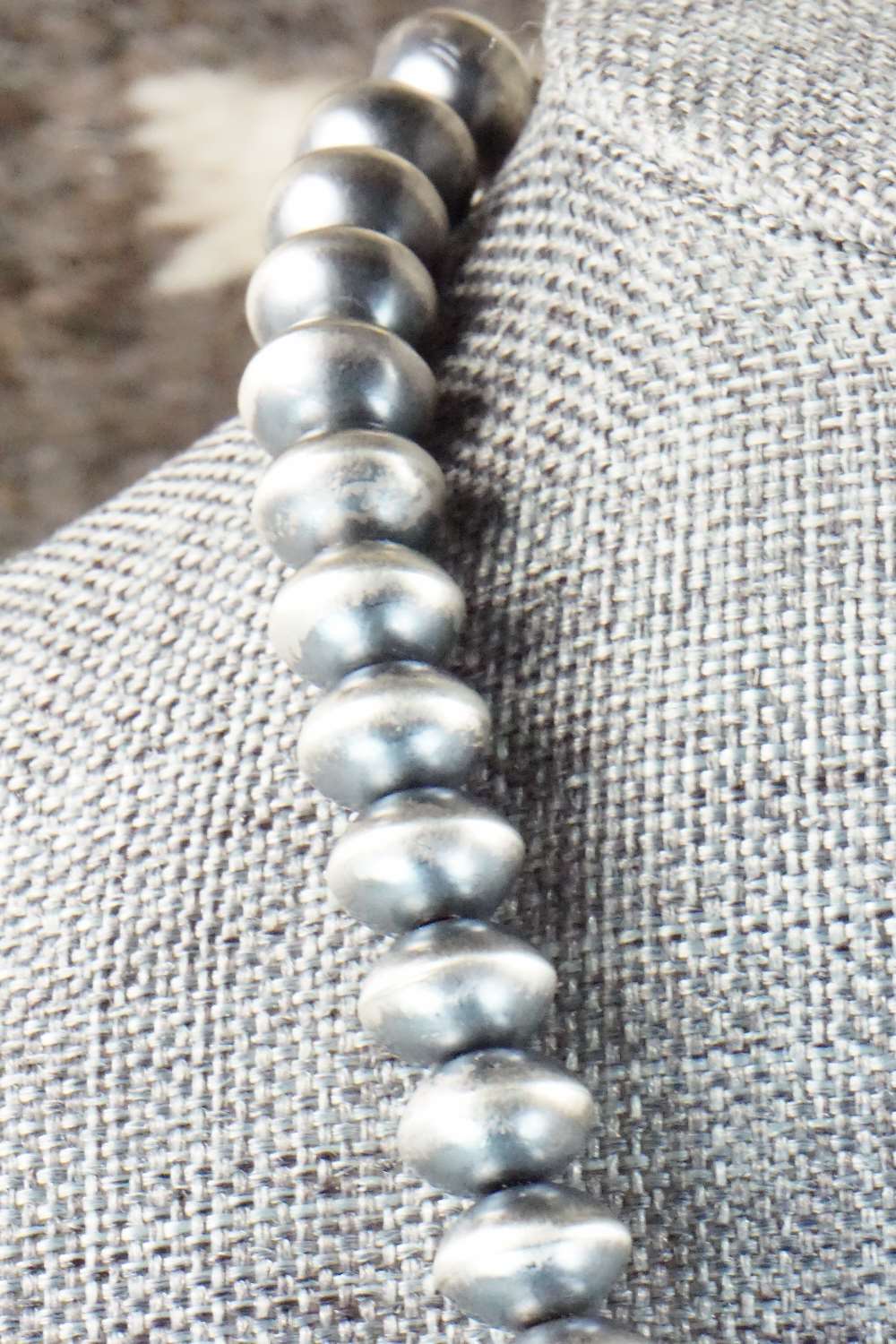 Sterling Silver Navajo Pearl Necklace - Jan Mariano