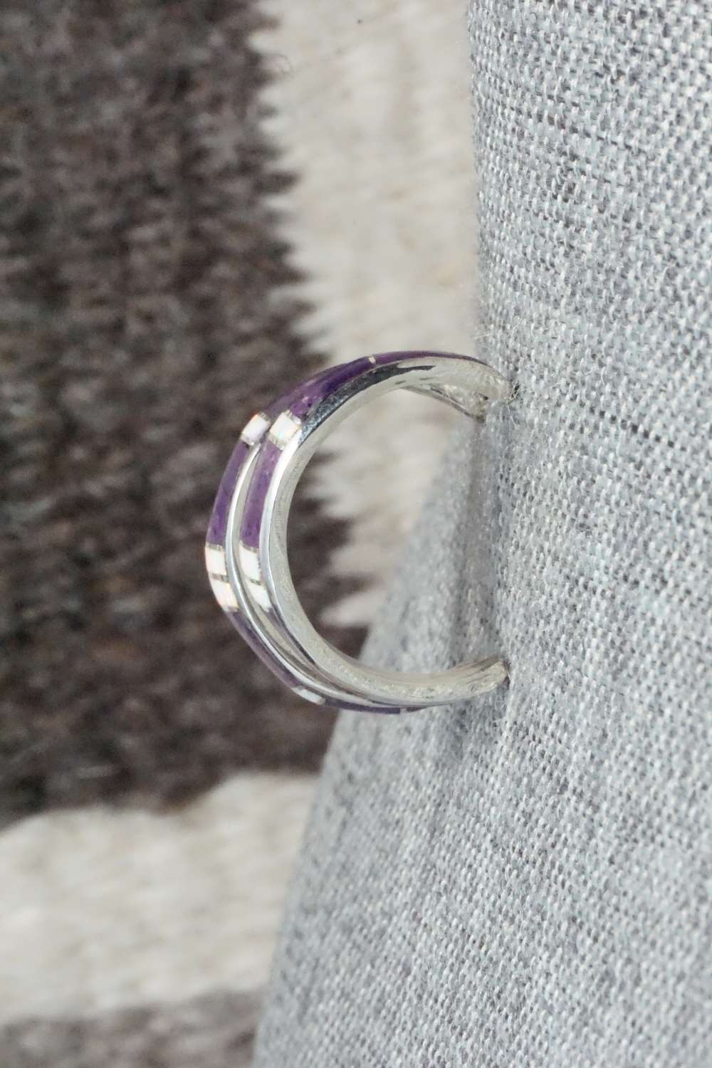 Charoite & Sterling Silver Earrings - K Peina
