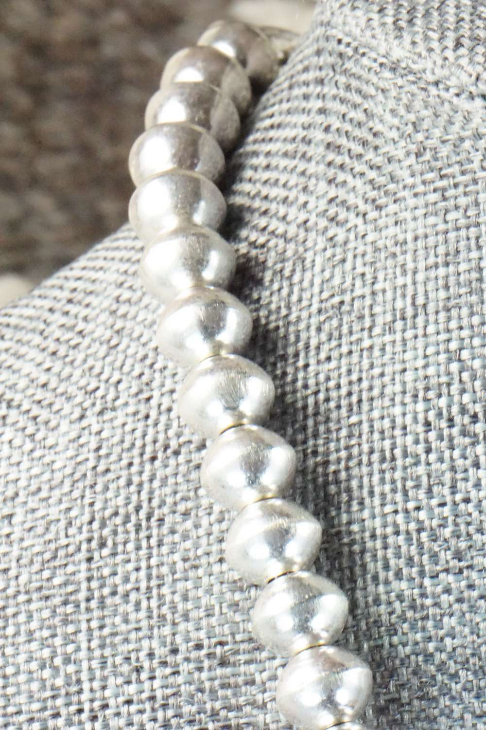 Sterling Silver Navajo Pearl Necklace - Tonisha Haley
