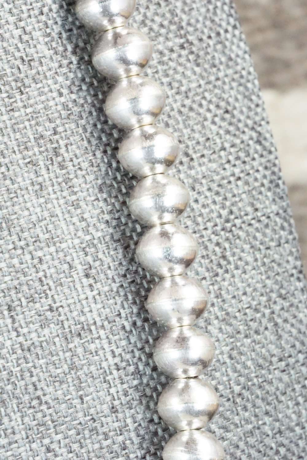 Sterling Silver Navajo Pearl Necklace - Tonisha Haley