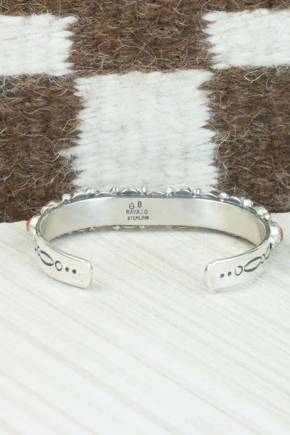Coral and Sterling Silver Bracelet - Garrison Boyd