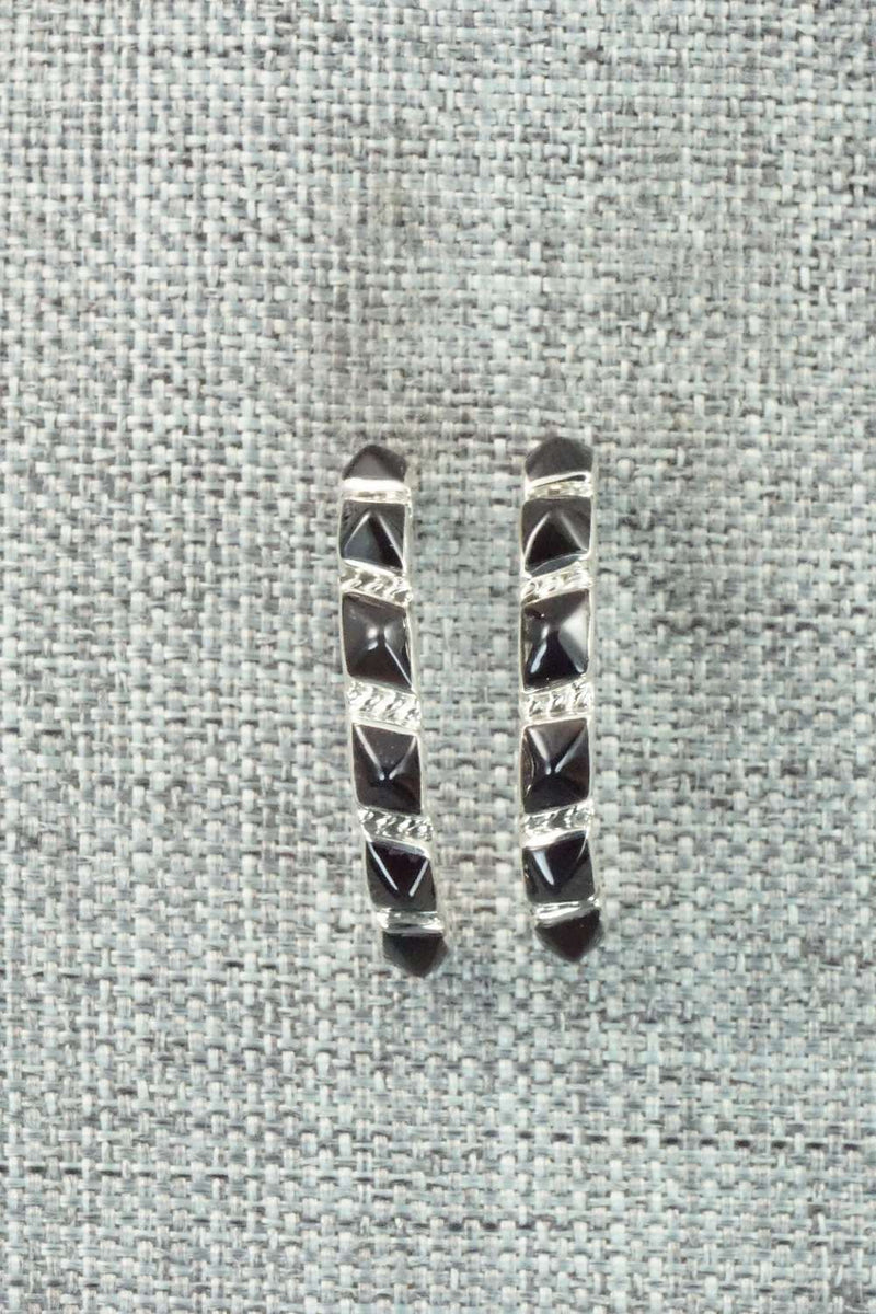 Onyx & Sterling Silver Earrings - M Chavez