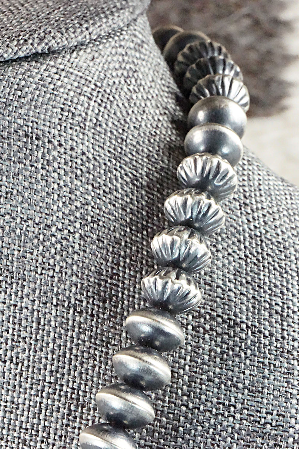 Sterling Silver Navajo Pearl Necklace - Presley Haley