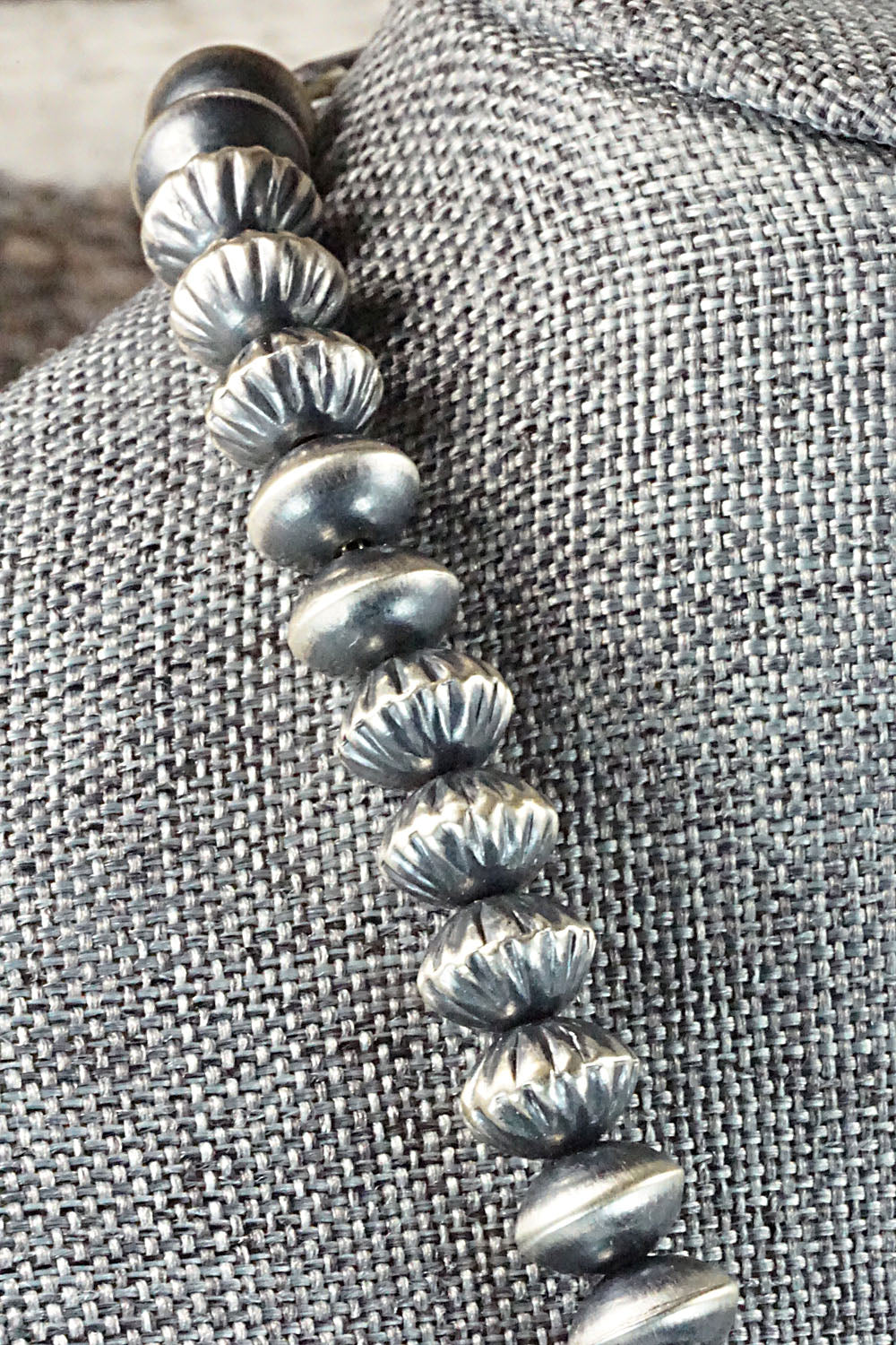 Sterling Silver Navajo Pearl Necklace - Presley Haley