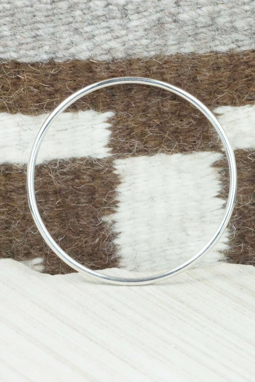 Sterling Silver Bangle Bracelet - Elaine Tahe