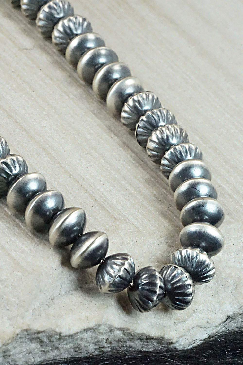 Sterling Silver Navajo Pearl Necklace - Presley Haley