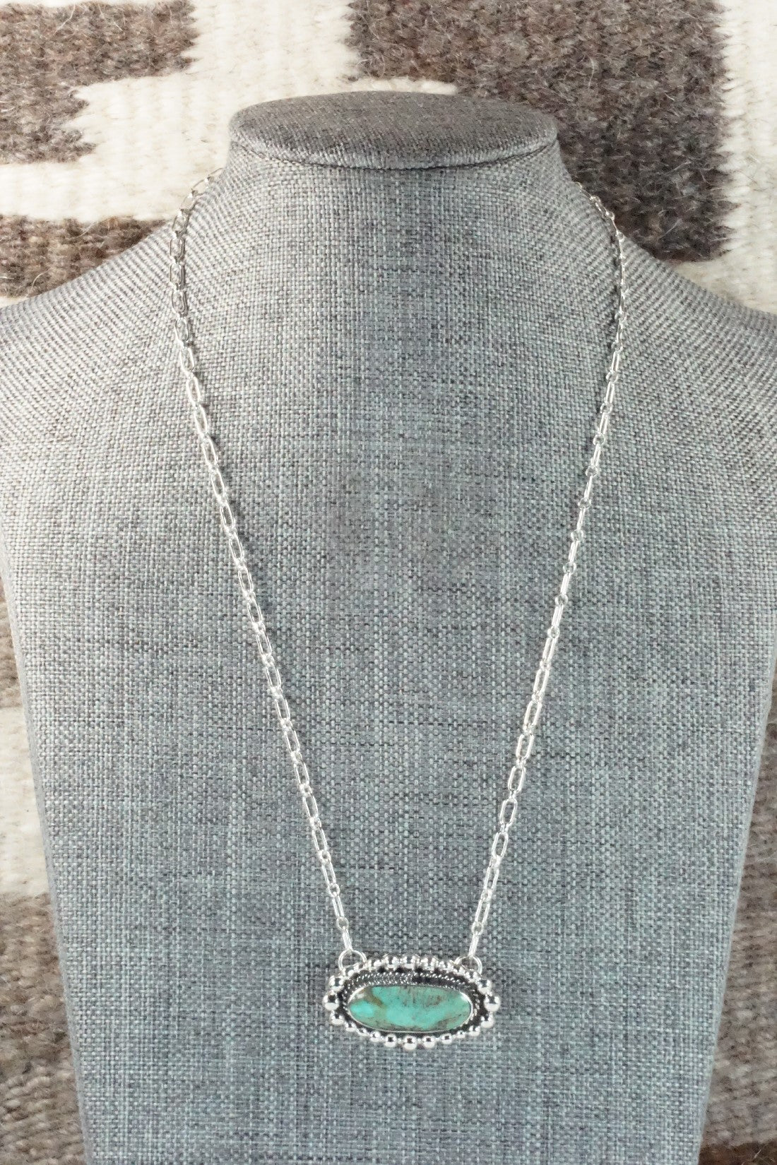 Turquoise & Sterling Silver Necklace - Sadie Jim