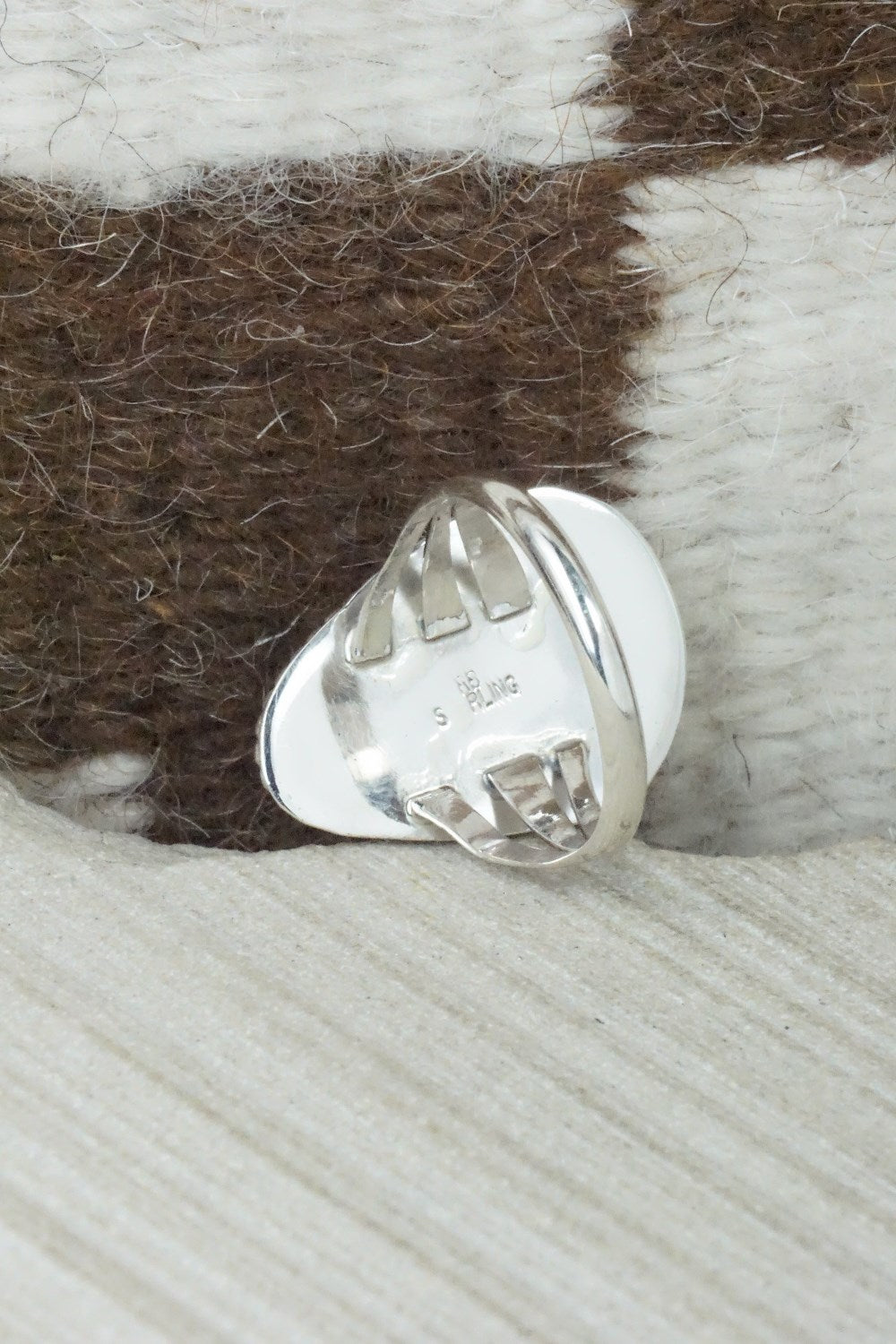 Turquoise & Sterling Silver Ring - Mark Barney - Size 9.5