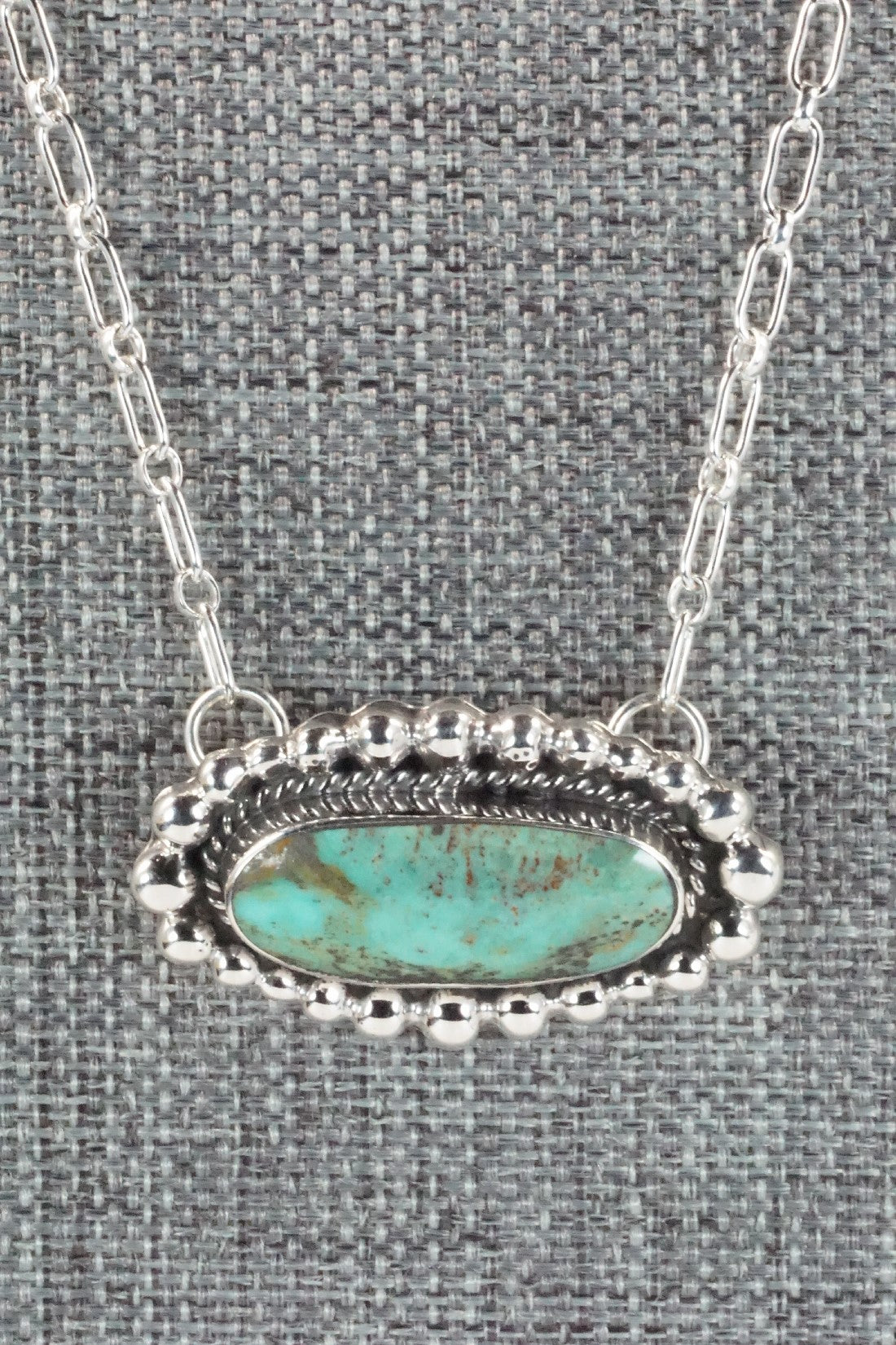 Turquoise & Sterling Silver Necklace - Sadie Jim