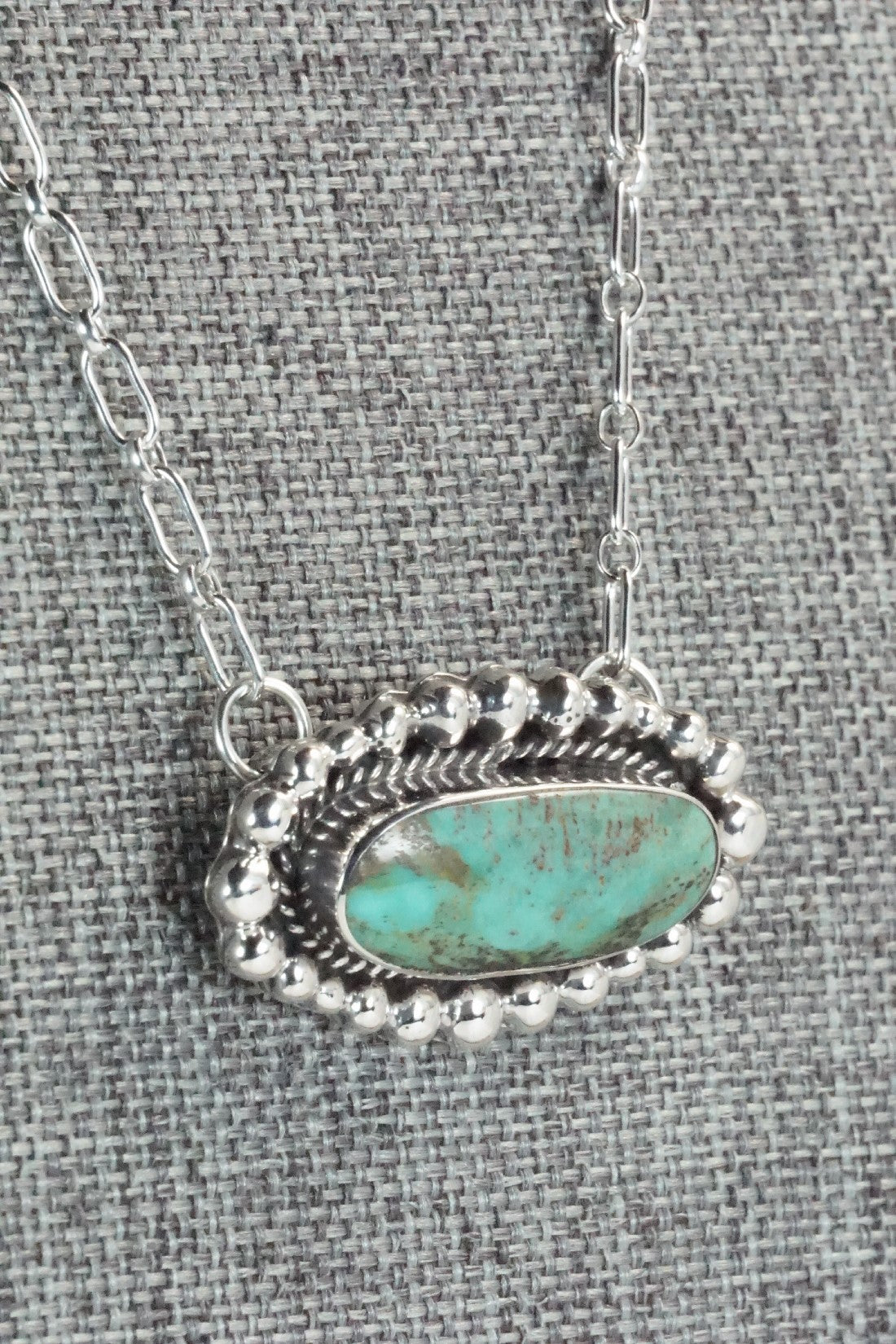 Turquoise & Sterling Silver Necklace - Sadie Jim