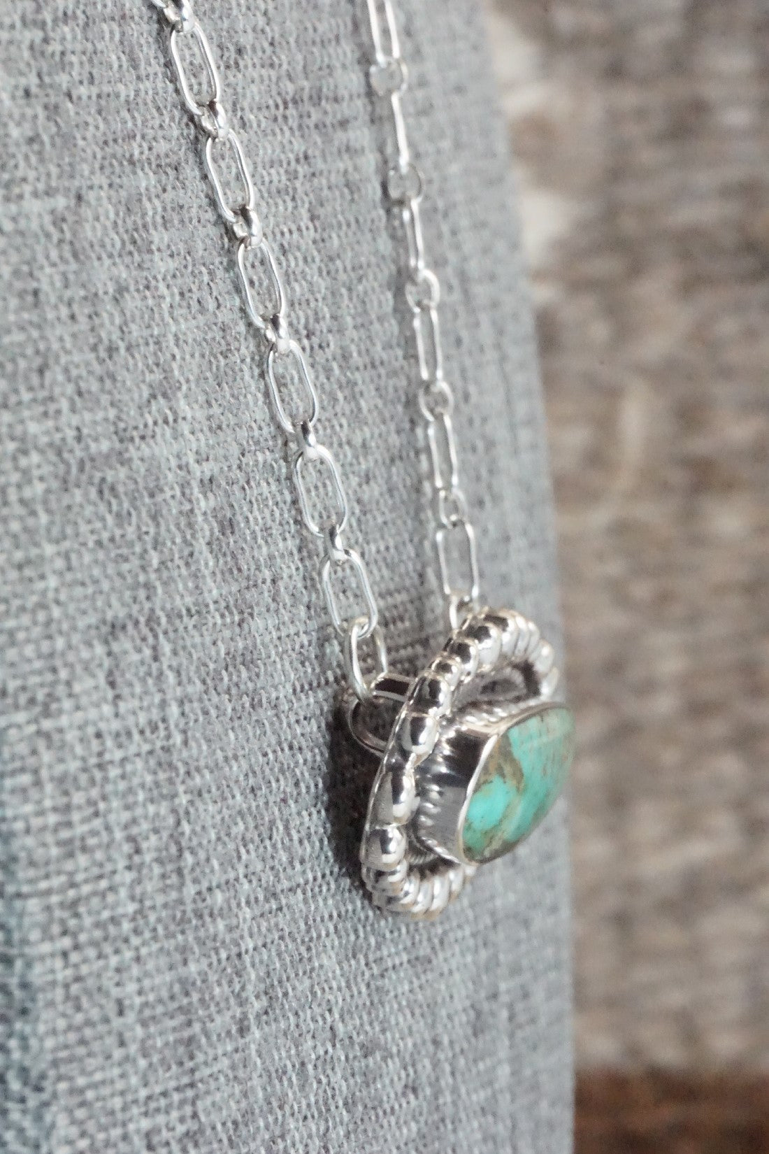 Turquoise & Sterling Silver Necklace - Sadie Jim