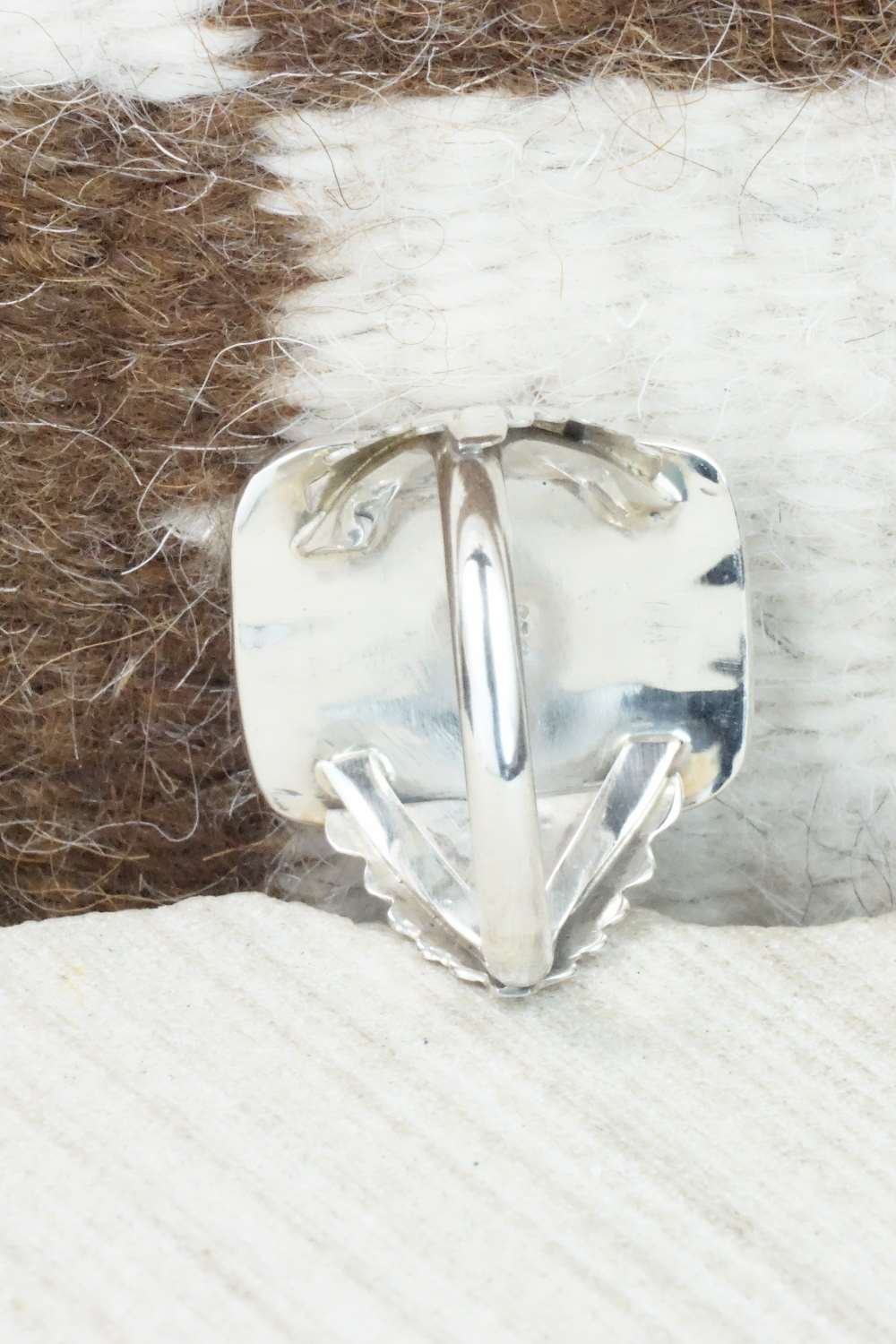 Onyx and Sterling Silver Ring - Jeanette Saunders - Size 10