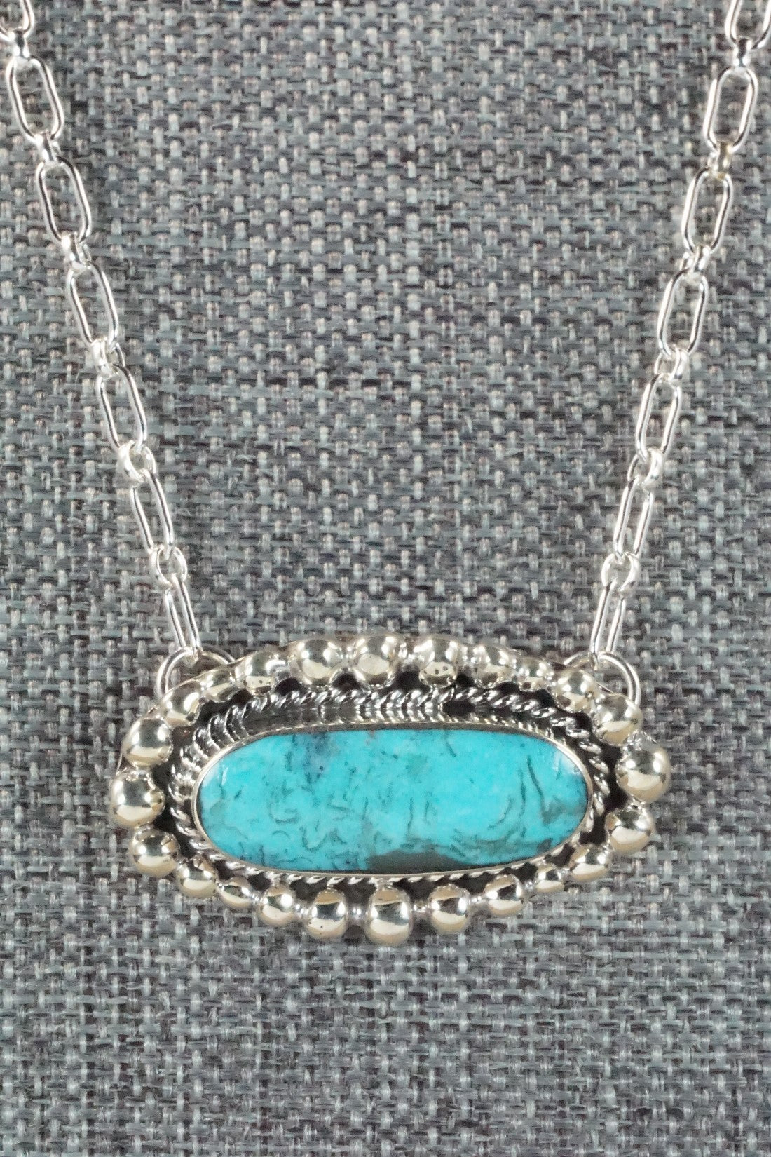Turquoise & Sterling Silver Necklace - Sadie Jim