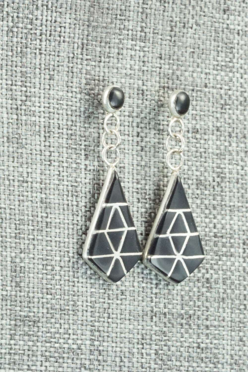 Onyx & Sterling Silver Earrings - Carol Banteah
