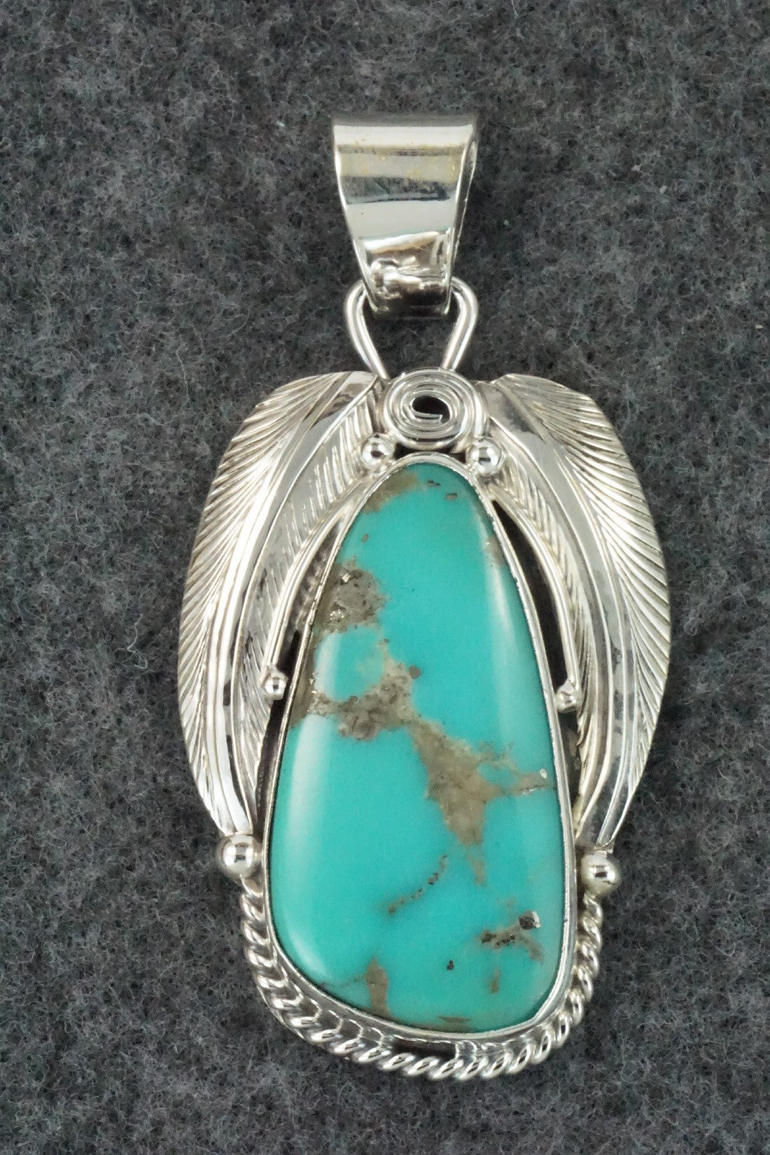 Turquoise & Sterling Silver Pendant - Davey Morgan