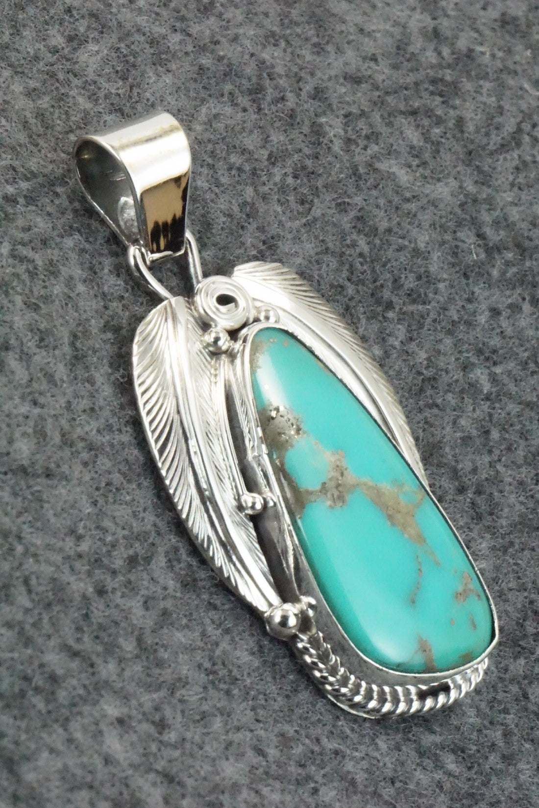 Turquoise & Sterling Silver Pendant - Davey Morgan