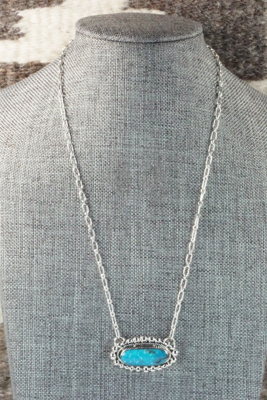 Turquoise & Sterling Silver Necklace - Sadie Jim