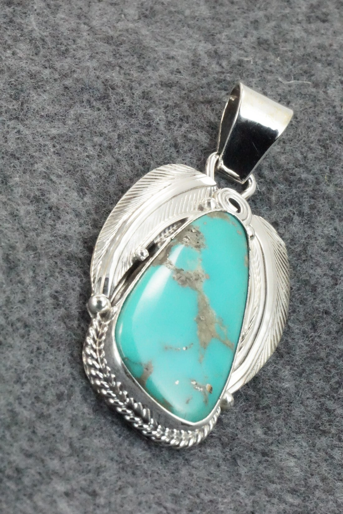Turquoise & Sterling Silver Pendant - Davey Morgan
