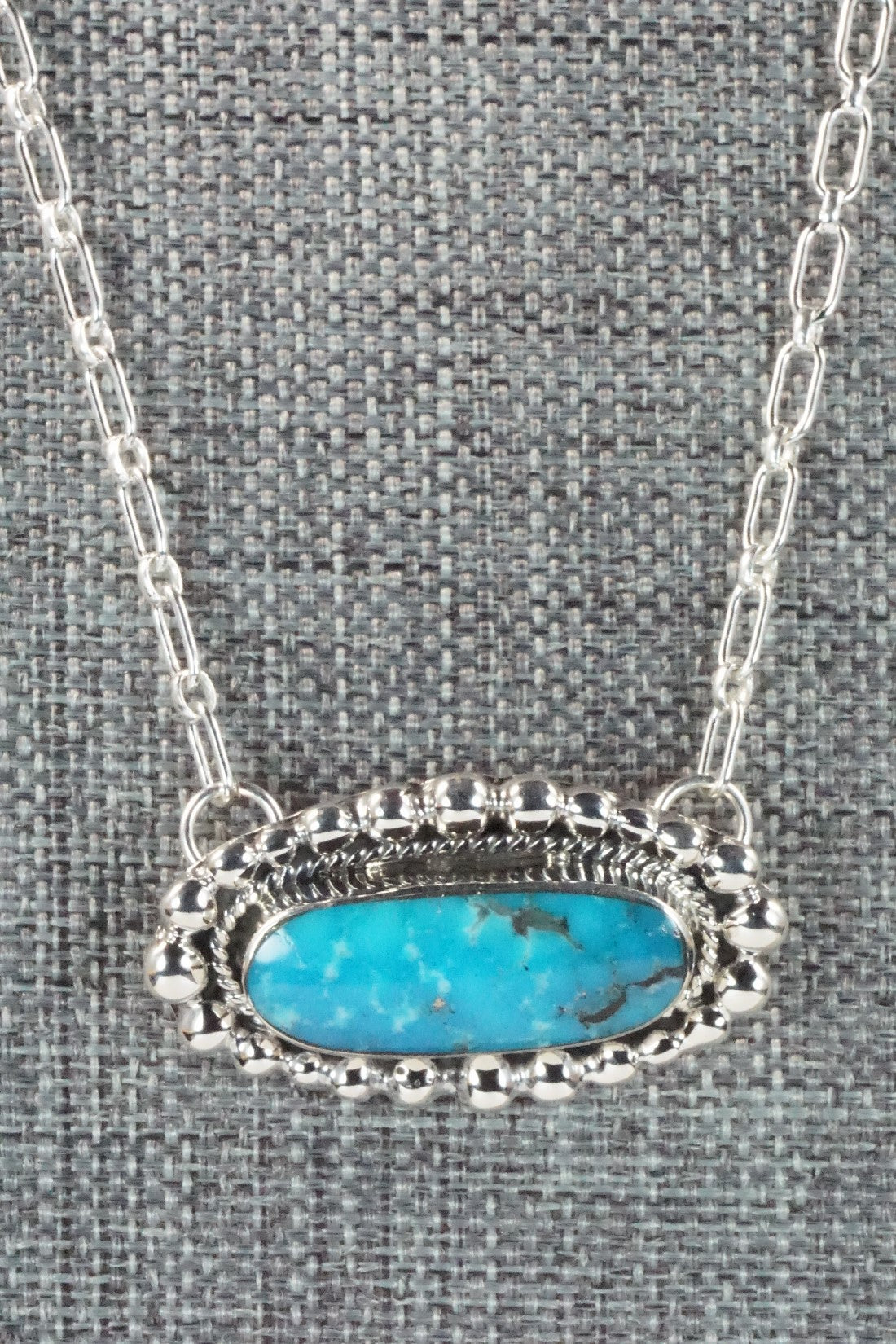 Turquoise & Sterling Silver Necklace - Sadie Jim