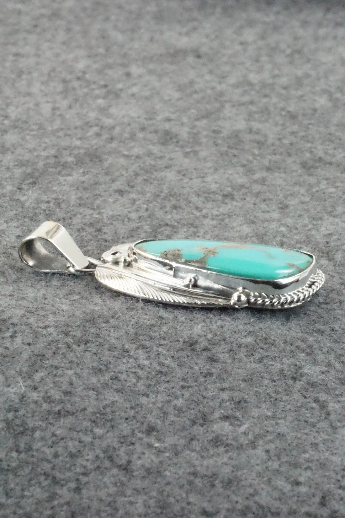 Turquoise & Sterling Silver Pendant - Davey Morgan