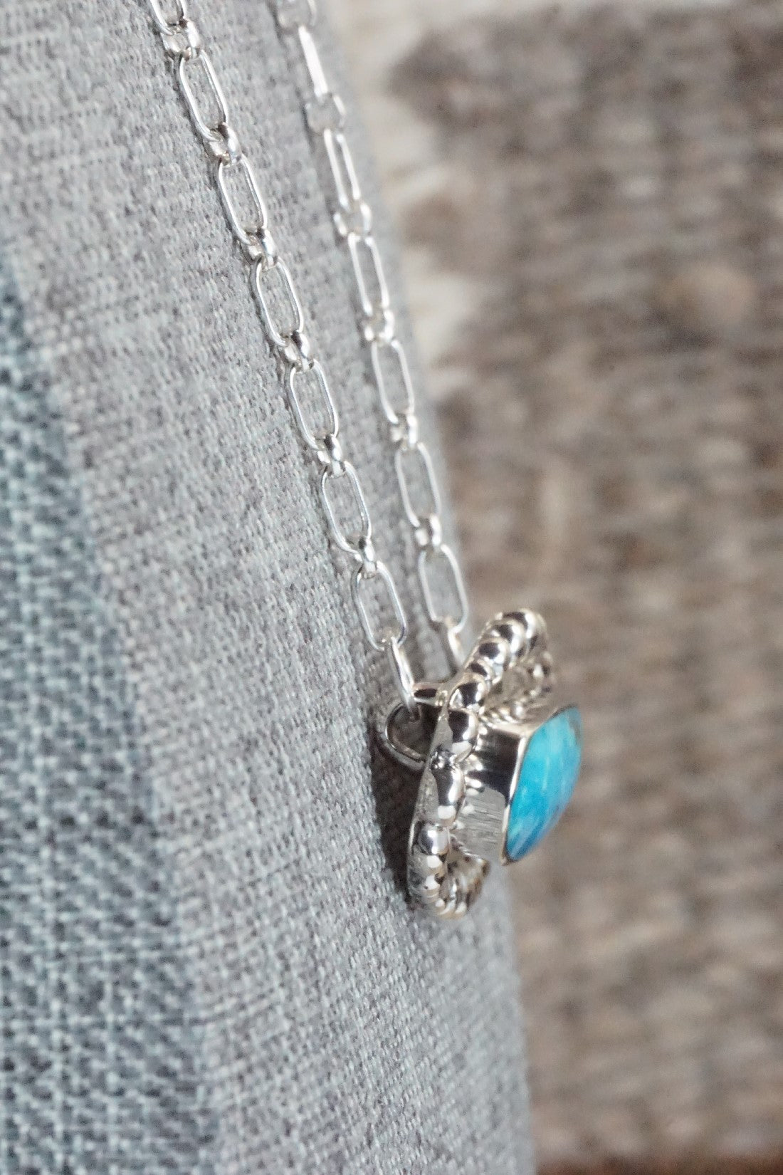 Turquoise & Sterling Silver Necklace - Sadie Jim