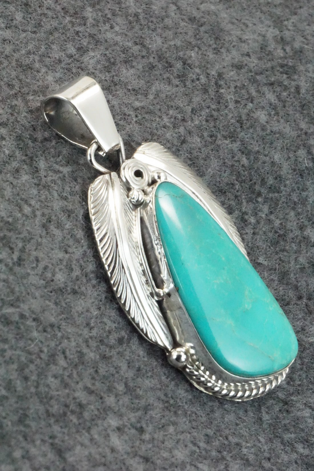 Turquoise & Sterling Silver Pendant - Davey Morgan