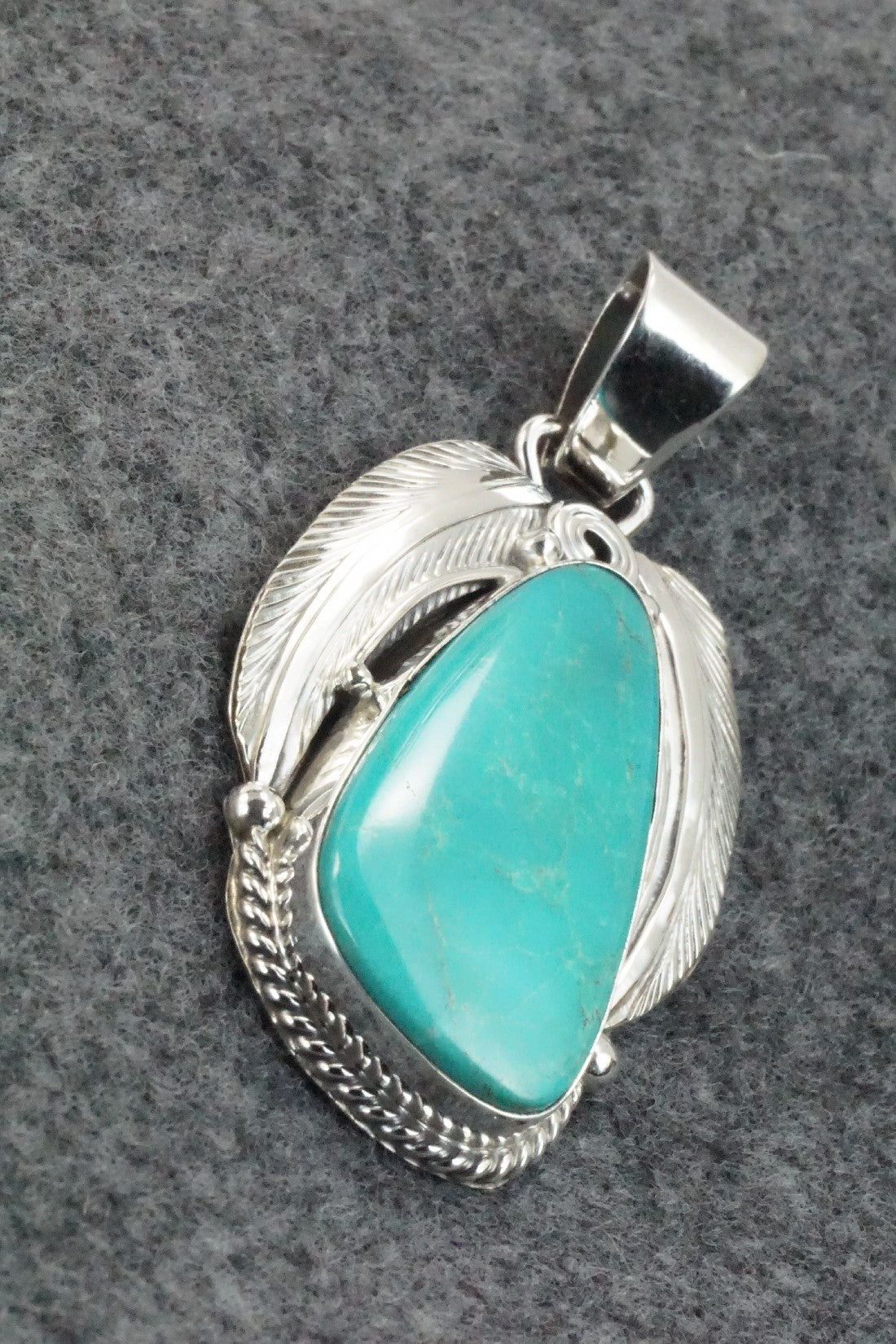 Turquoise & Sterling Silver Pendant - Davey Morgan