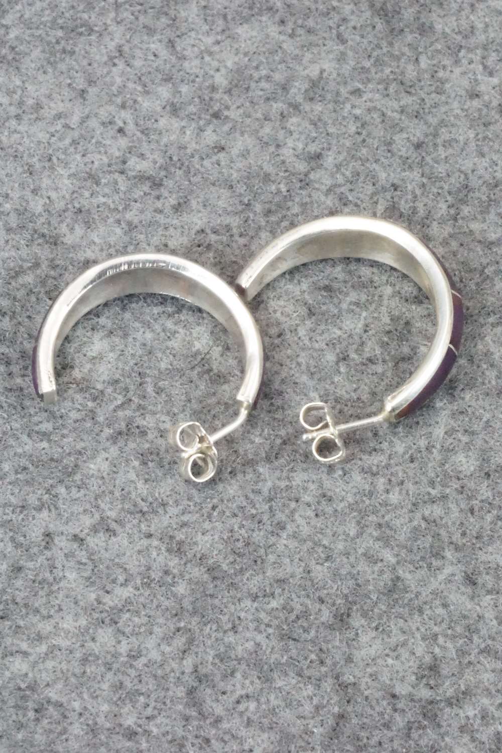 Charoite & Sterling Silver Earrings - Phil Chavez