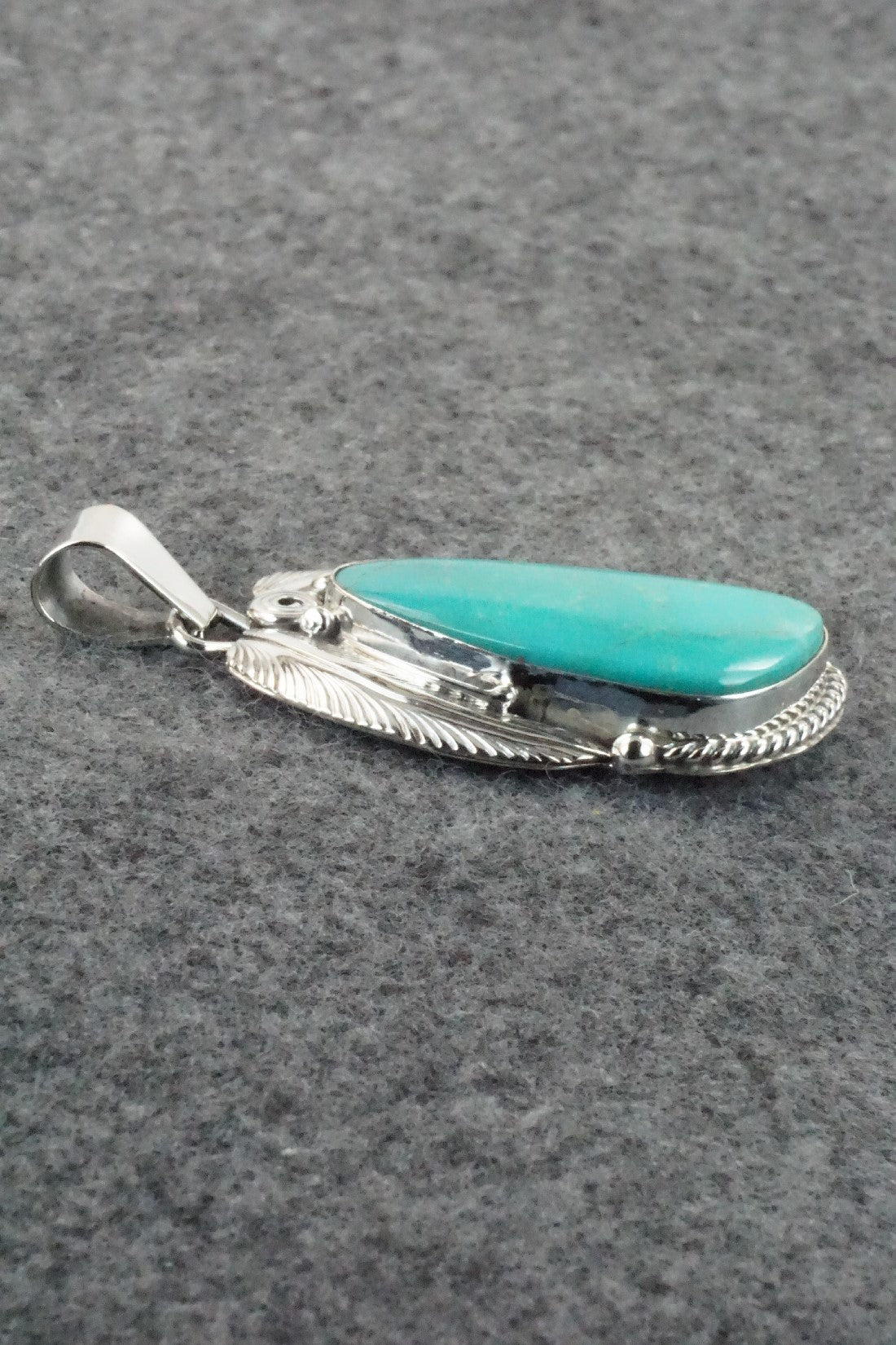 Turquoise & Sterling Silver Pendant - Davey Morgan