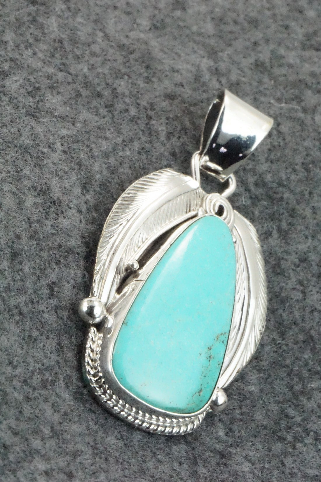 Turquoise & Sterling Silver Pendant - Davey Morgan