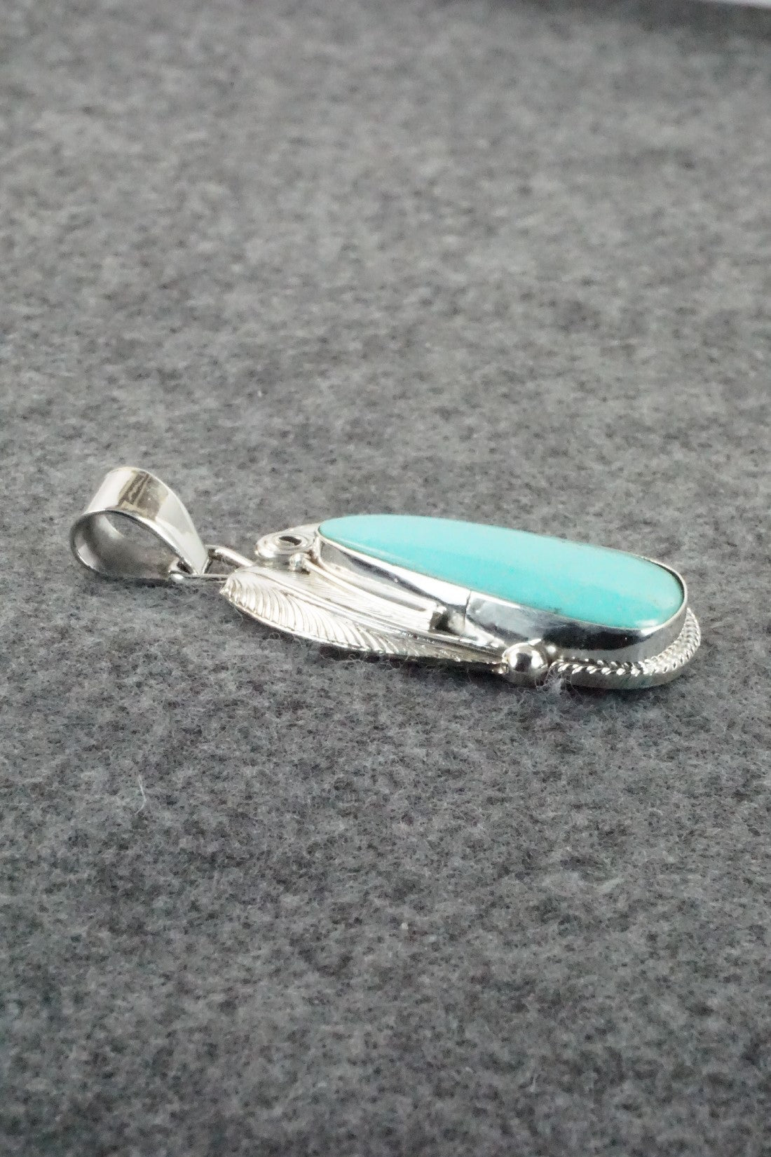 Turquoise & Sterling Silver Pendant - Davey Morgan