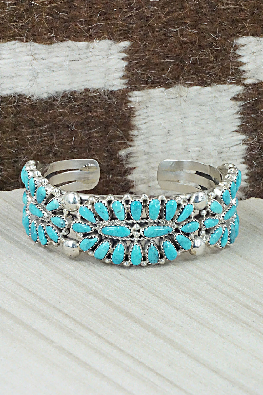 Turquoise & Sterling Silver Bracelet - Jaz Wilson