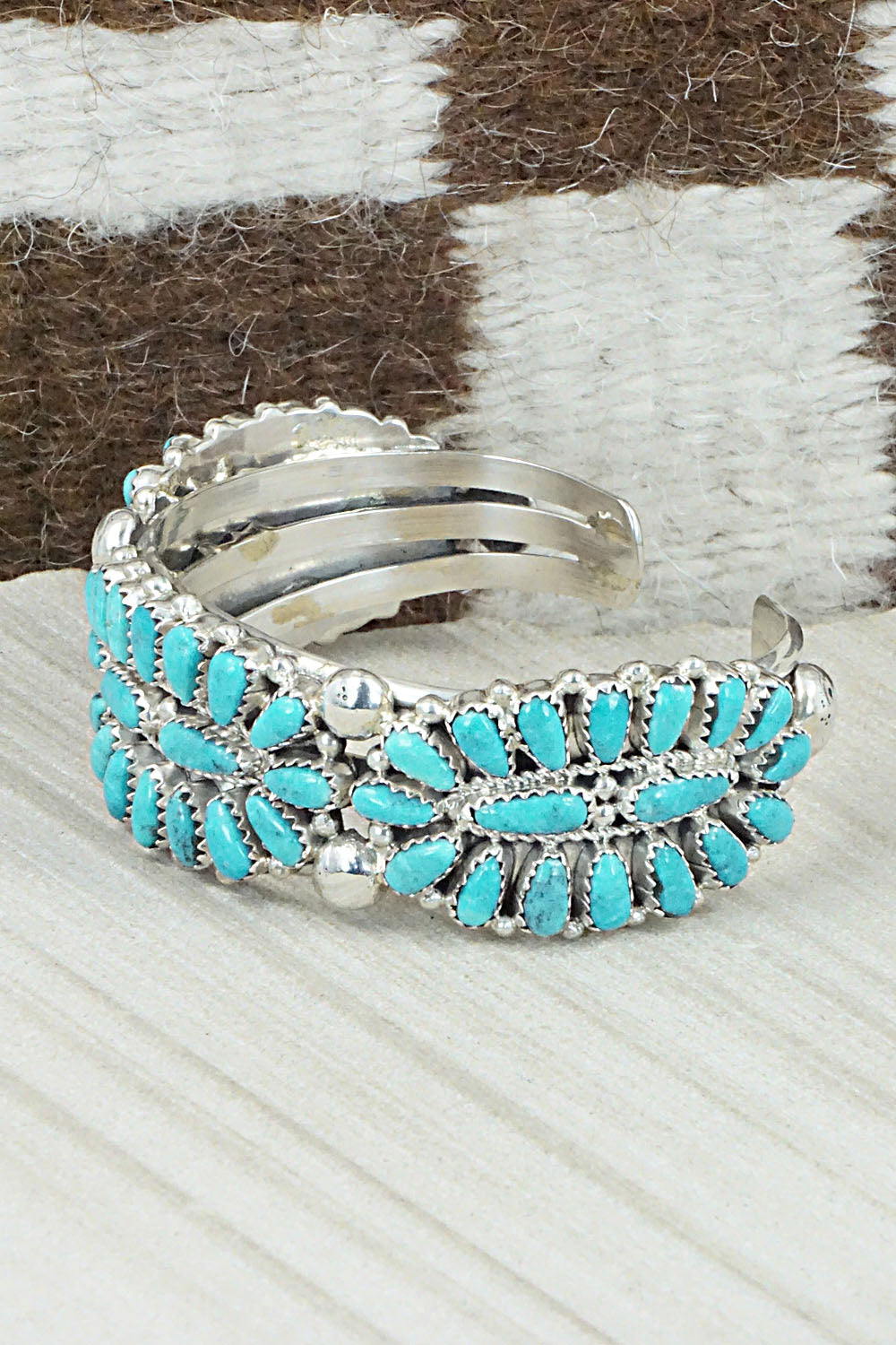 Turquoise & Sterling Silver Bracelet - Jaz Wilson