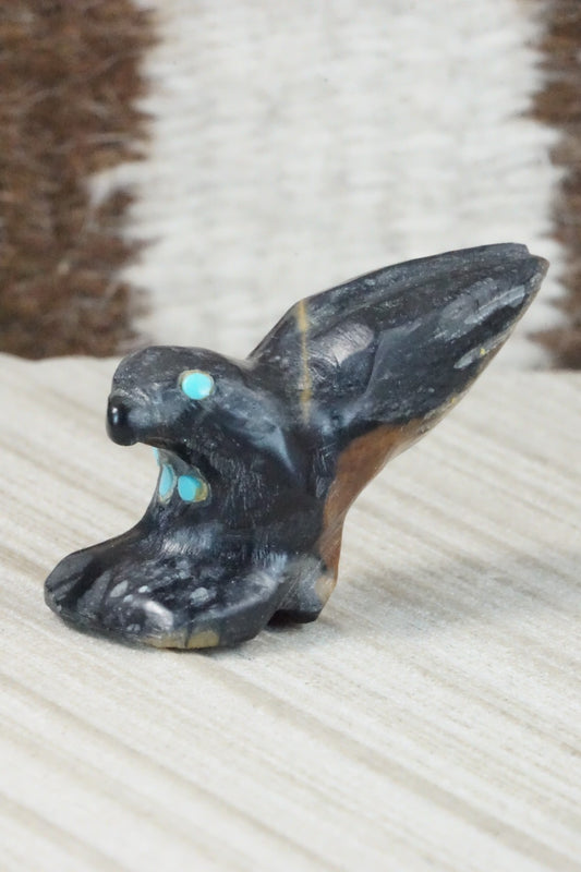 Eagle Zuni Fetish Carving - Alvin Calavaza