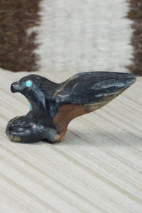 Eagle Zuni Fetish Carving - Alvin Calavaza
